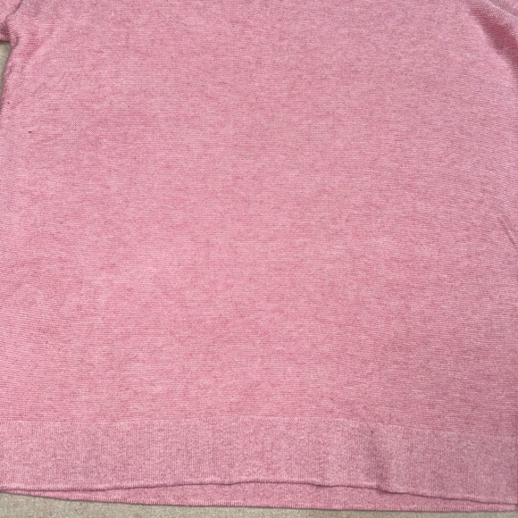 Kenneth Cole New York Polo Sweater Shirt Men's Size M Pink Heathered Knit - Picture 6 of 12